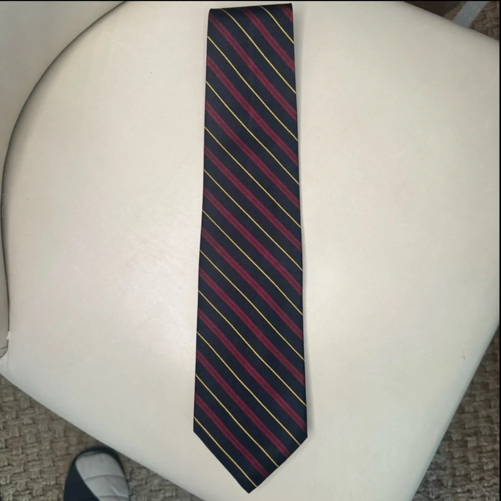 BROOKS BROTHERS Set of 2 Ties 100% Silk Patterned Striped Classic